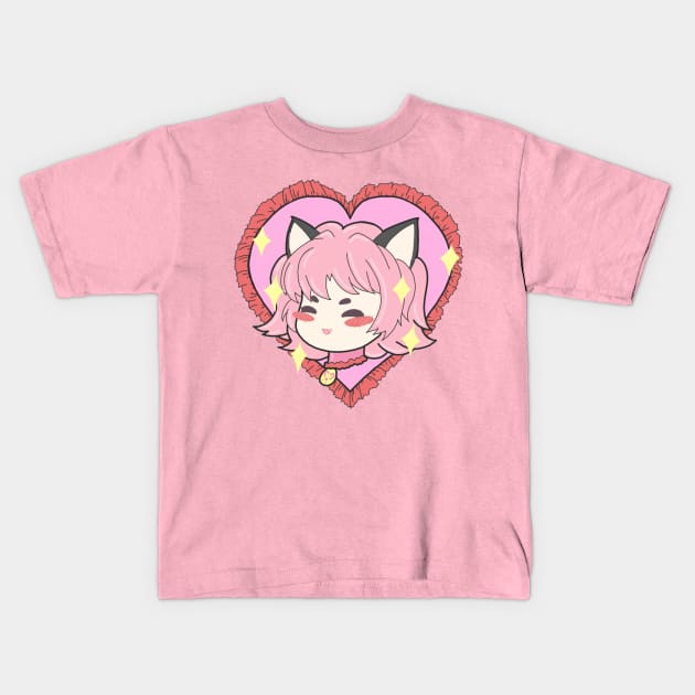 Tokyo Cat Cat - Cat Ichigo Kids T-Shirt by PeachPantone